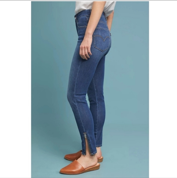 Anthropologie / Levi’s 721 High Rise Skinny Jeans 24 - Picture 4 of 12